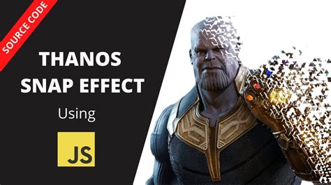 Part 1; Part 2;. . Thanos snap effect generator